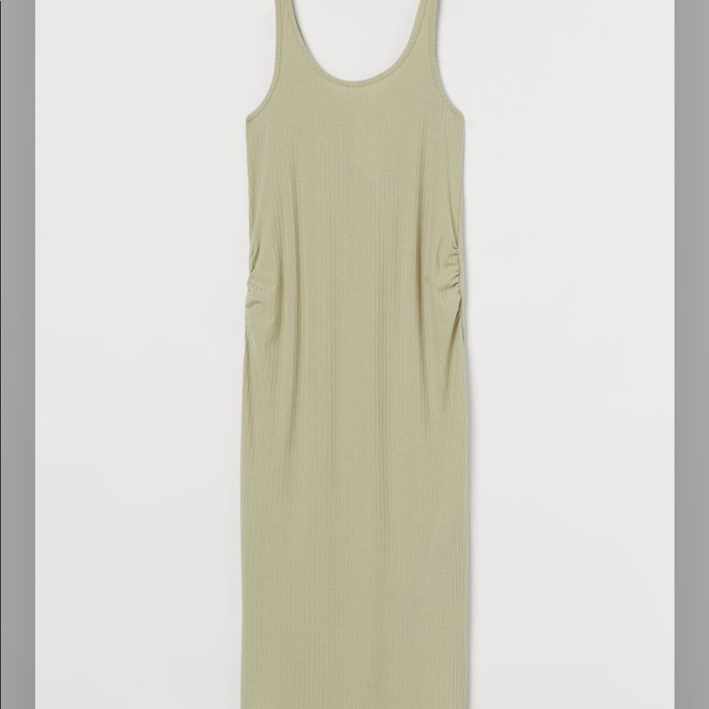 H&M maternity light green tank top dress
